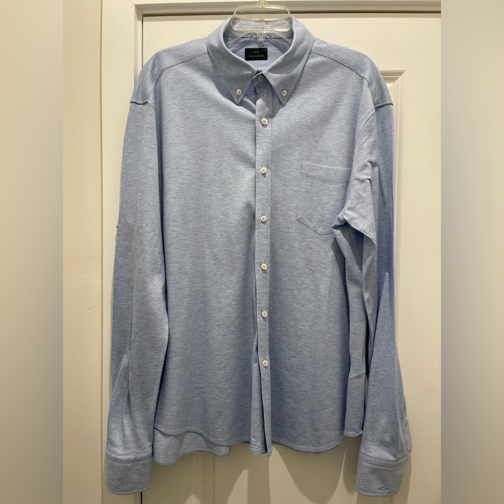 Paul & Shark Cotton Twill Shirt Long Sleeve Oxford Button Down Shirt XL - 17.5